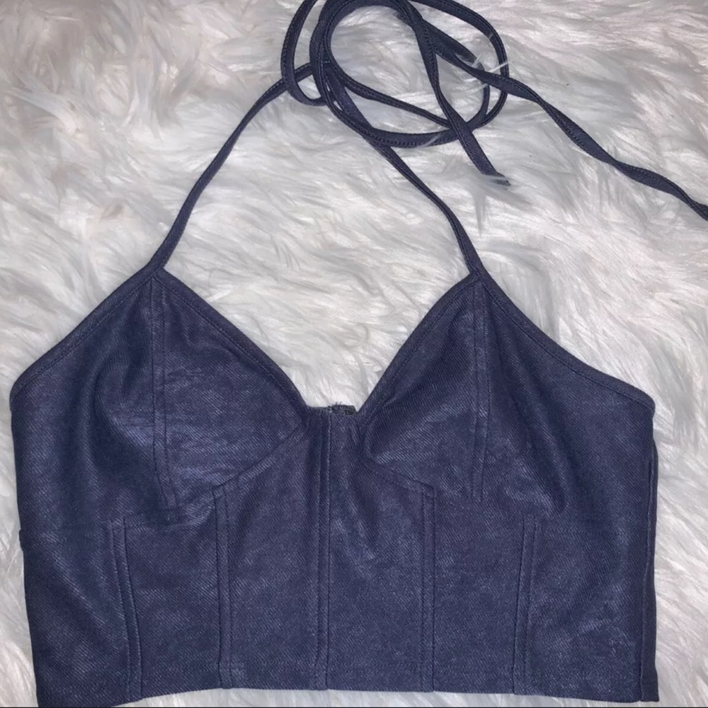 Women’s Blue crop top in size Medium